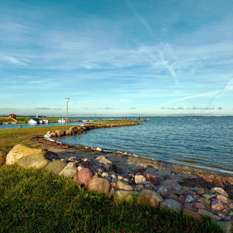 Morgenstimmung am Anglerhafen - Bio Urlaub auf Gut Nisdorf an der Ostsee