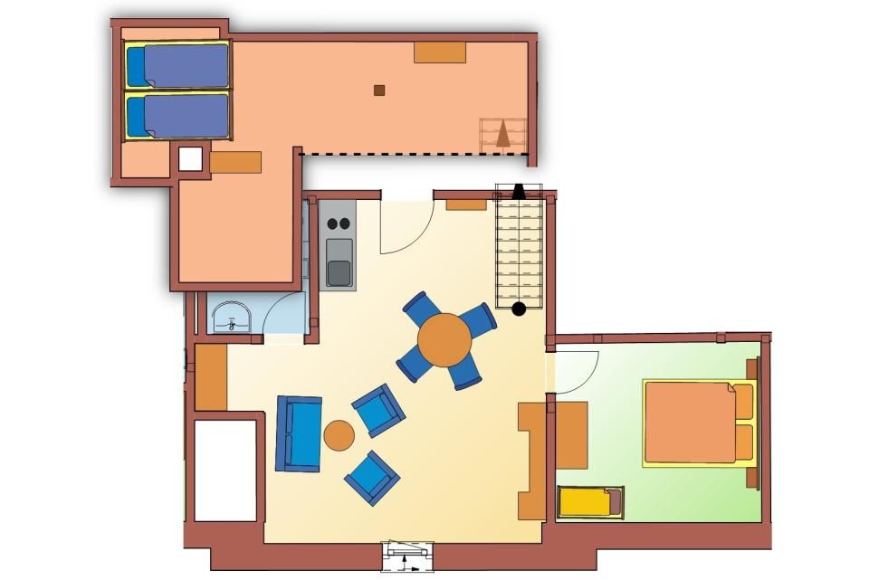 Grundriss Apartment 12